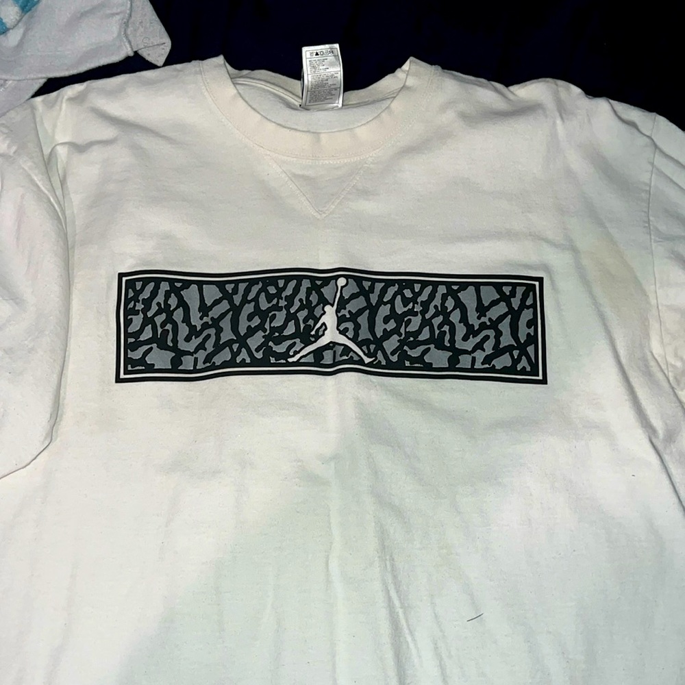 Air Jordan Cement T Shirt White